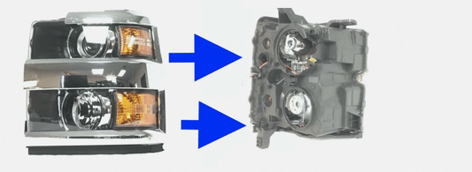 2015 2016 2017 2018 2019 Chevrolet Silverado 2500-3500HD Left Side Halogen Headlight Broke 84388592
