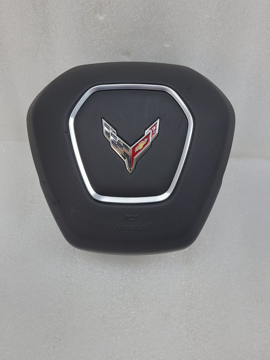 2020-2025 OEM Chevrolet Corvette C8 Driver Wheel Airbag Black 85637051