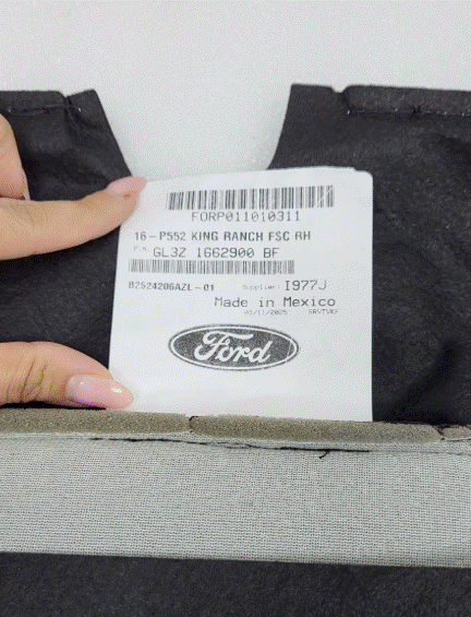 2017 Ford F-250 F-350 F-450 Super Duty Front Passenger Leather Cushion Cover Seat GL3Z-1662900-BF