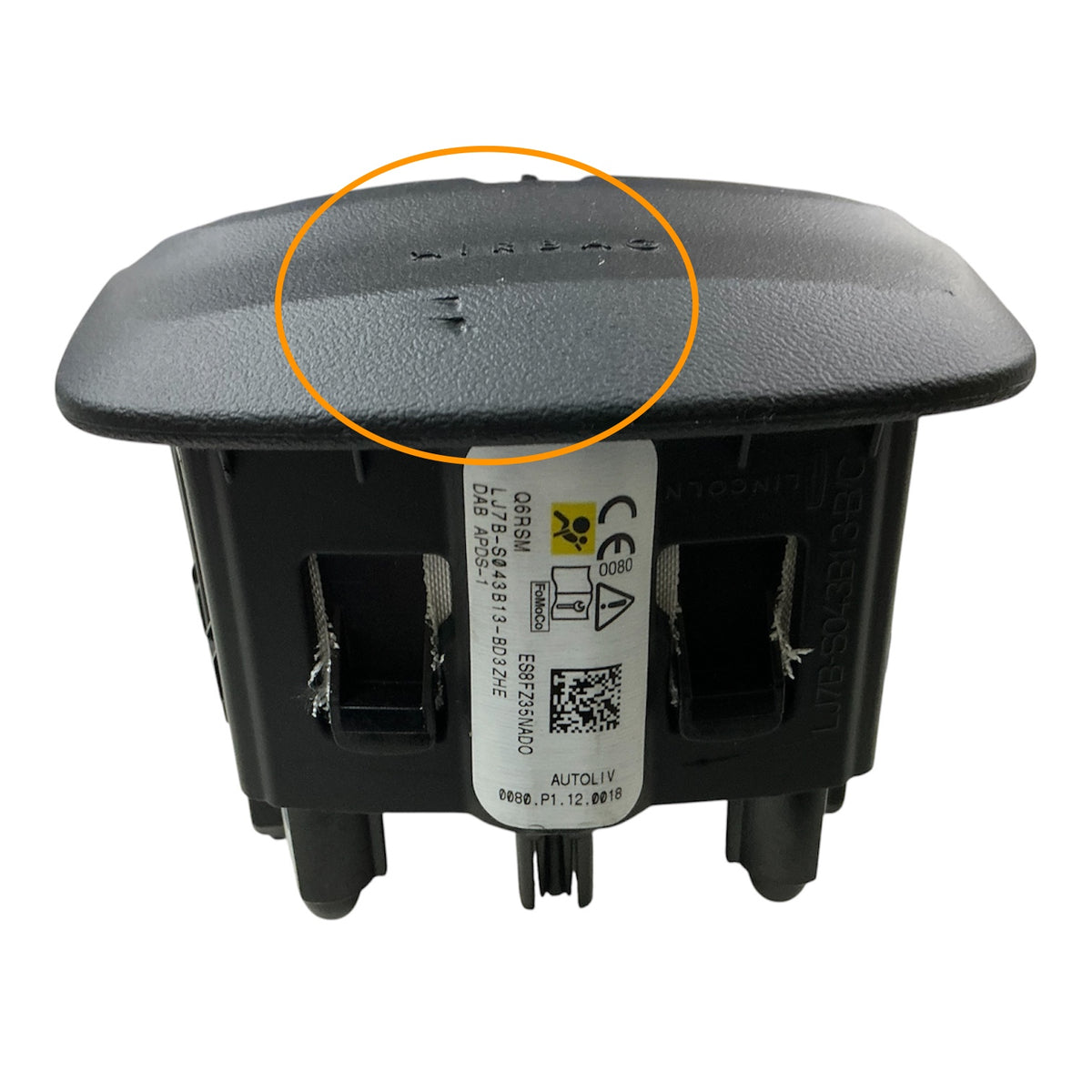 2020-2025 Lincoln Corsair Driver Wheel Airbag OEM Black LJ7B-S043B13-BD, photo 7