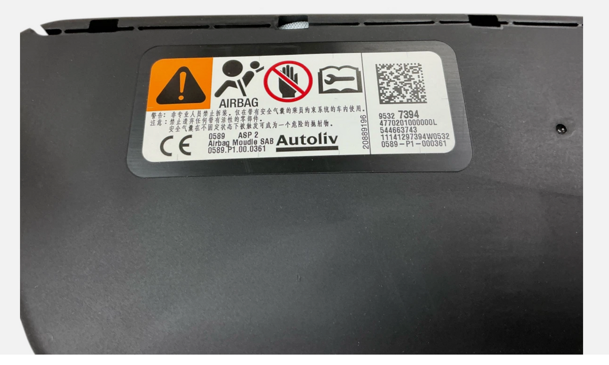 2015 2016 2017 2018 2019 2020 2021 2022 Chevy Trax Front Left Side Seat Airbag Black 95327394