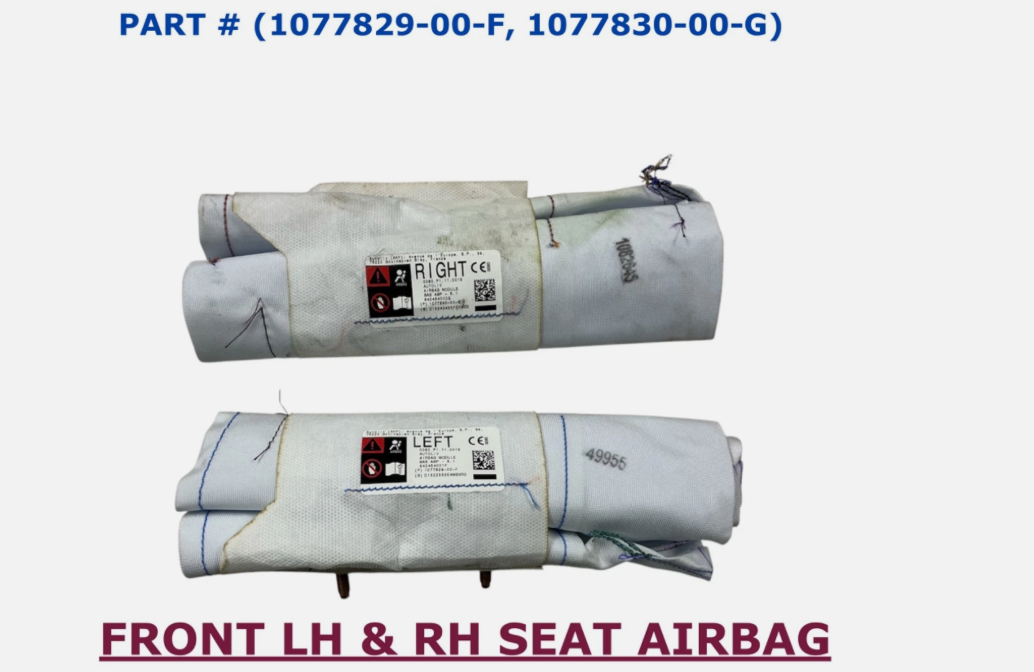 2017-2023 Tesla Model 3 Y front Left & Right Side Seat Airbag OEM 1077830-00-G & 1077829-00-F, photo 1