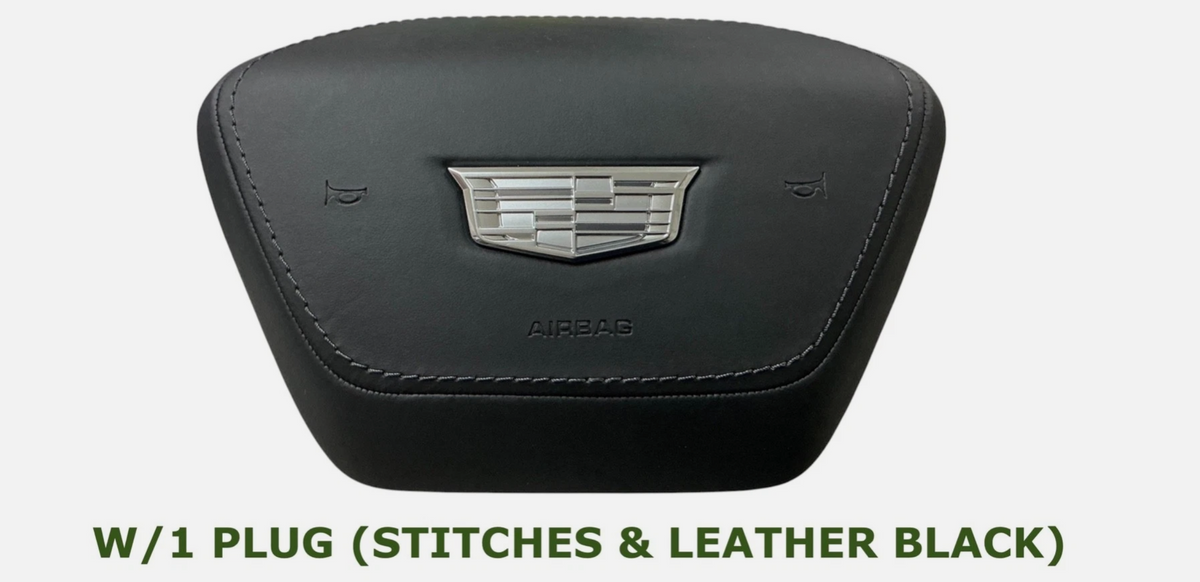 2025-2026 Cadillac Optiq Driver Wheel Airbag W/Stitches Leather Black 85079313, photo 1