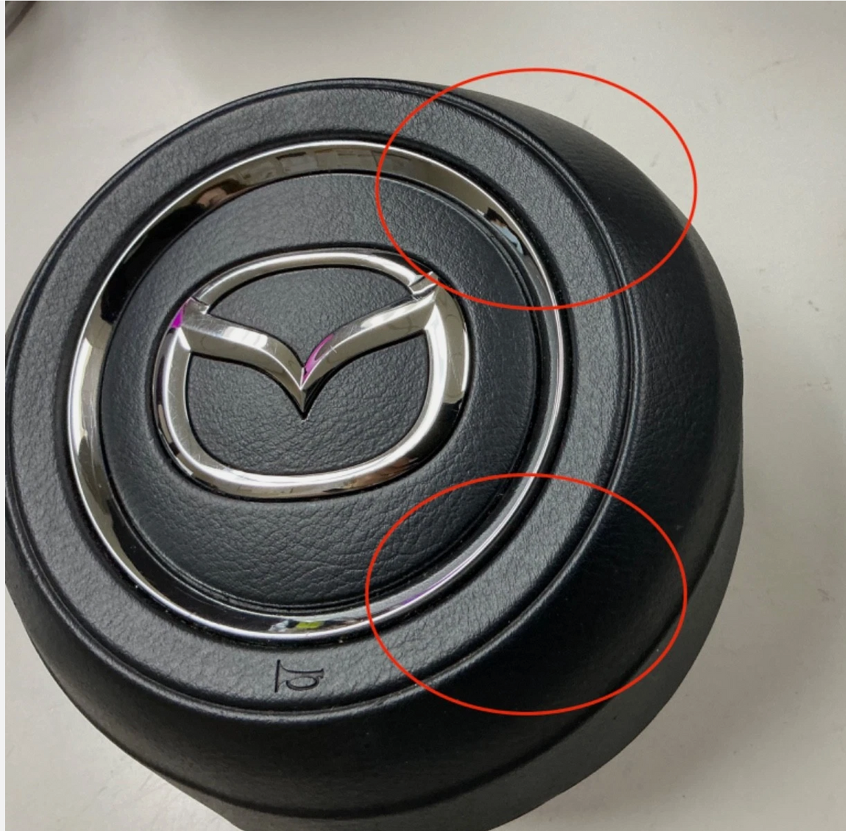 2016-2023 Mazda CX-9 Driver Wheel Airbag Black TK49-57-K00B-02, photo 3