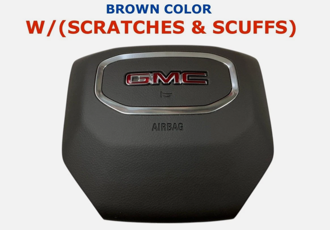 2019-2026 GMC Sierra 1500 Driver Wheel Airbag Brown 84823468, photo 1