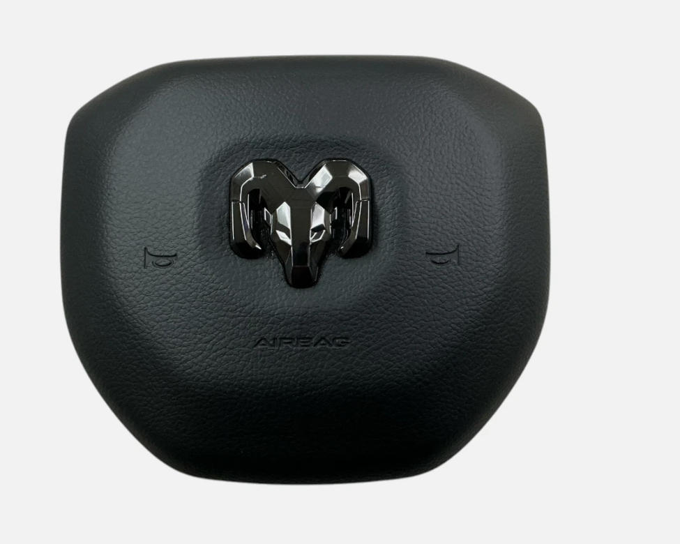 2025-2026 OEM Dodge RAM 1500 Driver Wheel Airbag Black Item # 7JE752X7AA, photo 1