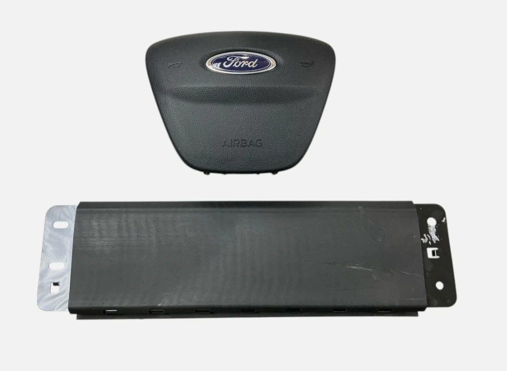 2021-2025 OEM Ford Bronco Sport Driver Wheel & Knee Airbag Black LJ7B-S044A74-AD LJ6B-S042A01-AF, photo 2