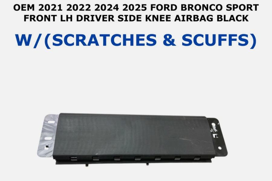 2021-2025 OEM Ford Bronco Sport Driver Knee Airbag Black LJ6B-S042A01-AF
