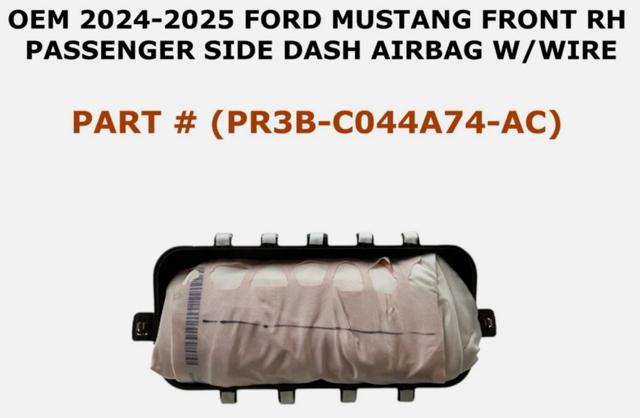 2024-2026 OEM Ford Mustang Right Passenger Side Dash Airbag W/Wire PR3B-C044A74-AC