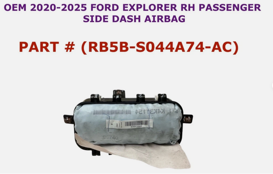 2020-2025 OEM Ford Explorer Right Side Dash Airbag RB5B-S044A74-AC