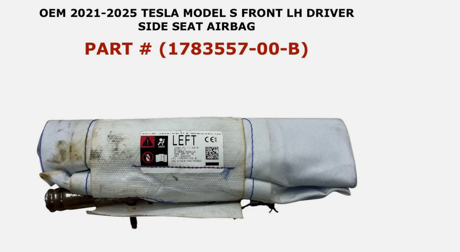 2021-2025 OEM Tesla Model S Front Left Side Seat Airbag 1783557-00-B