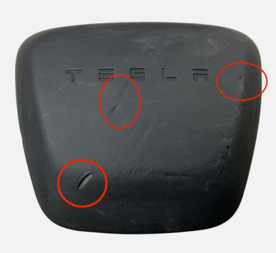 2021-2025 OEM Tesla Model X Driver Wheel Airbag Black 1625769-00-E, photo 1