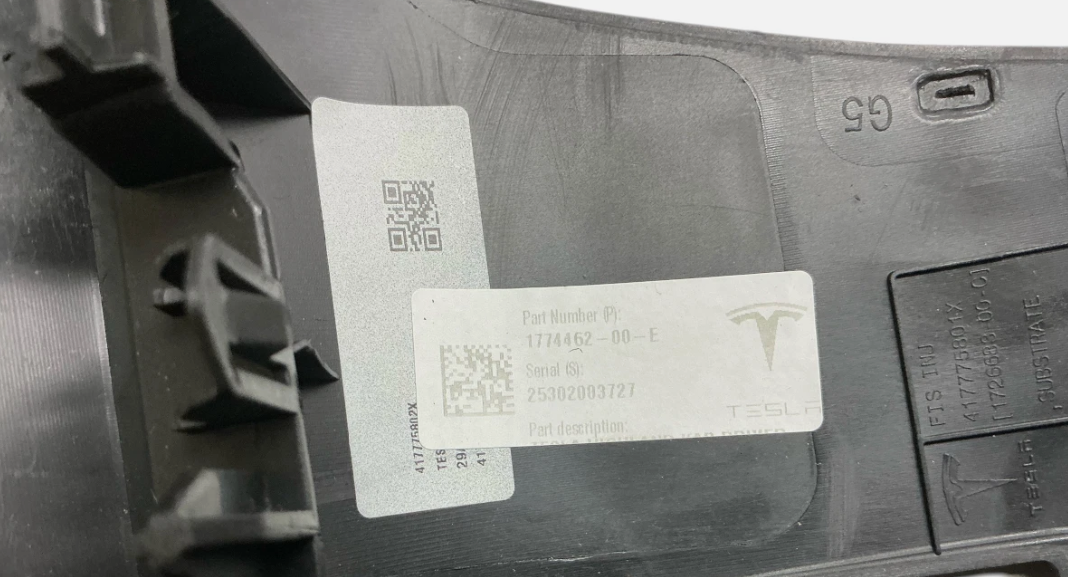 2024-2026 Tesla Model 3 Highland Driver Knee Airbag Black 1774462-00-E, photo 8