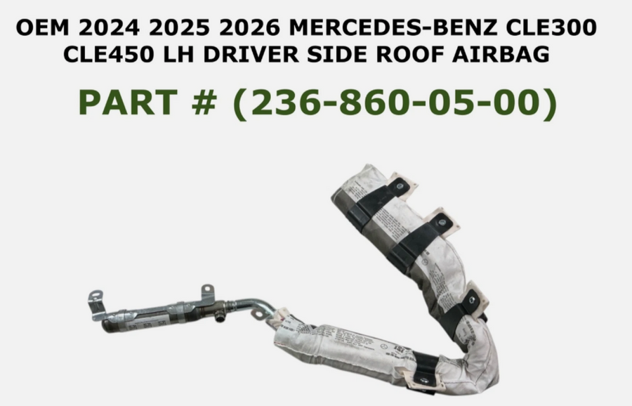 2024-2026 OEM Mercedes-Benz CLE300 CLE450 Left Side Roof Airbag 236-860-05-00