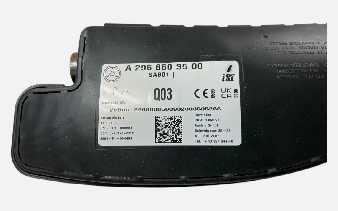 2023-2025 Mercedes-Benz EQS 450 SUV Right side seat airbag 296-860-35-00, photo 2