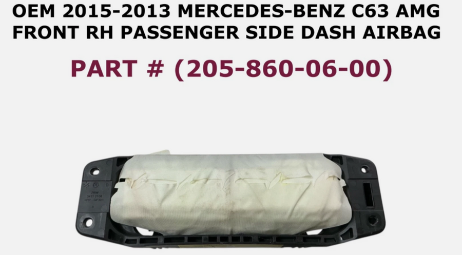 2015-2023 OEM Mercedes-Benz C63 AMG Right Side Dash Airbag 205-860-06-00