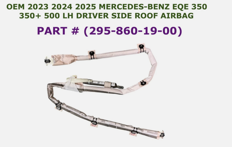 2023-2025 OEM Mercedes-Benz EQE 350 350+ 500 Left Side Roof Airbag 295-860-19-00