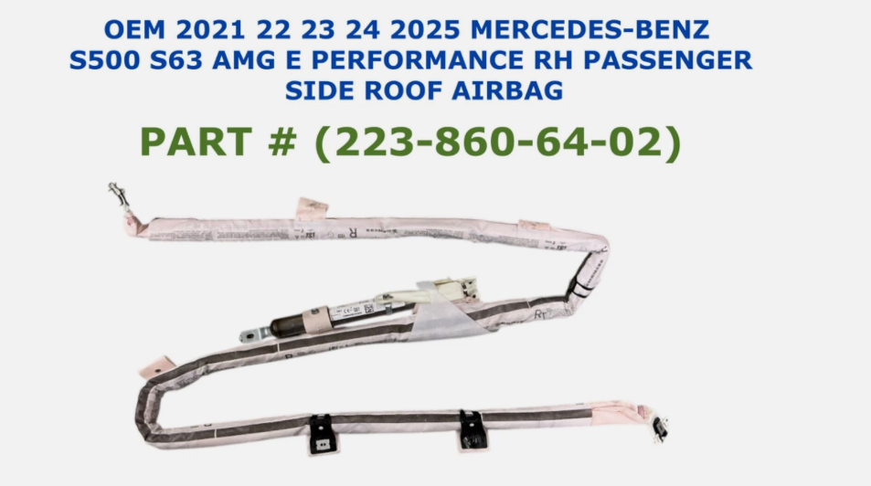 2021-2025 Mercedes-Benz S500 Right Side Roof Airbag 223-860-64-02, photo 1
