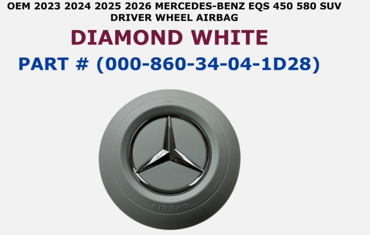 2023-2026 Mercedes-Benz EQS 450 580 SUV Driver Wheel Airbag 000-860-34-04, photo 1