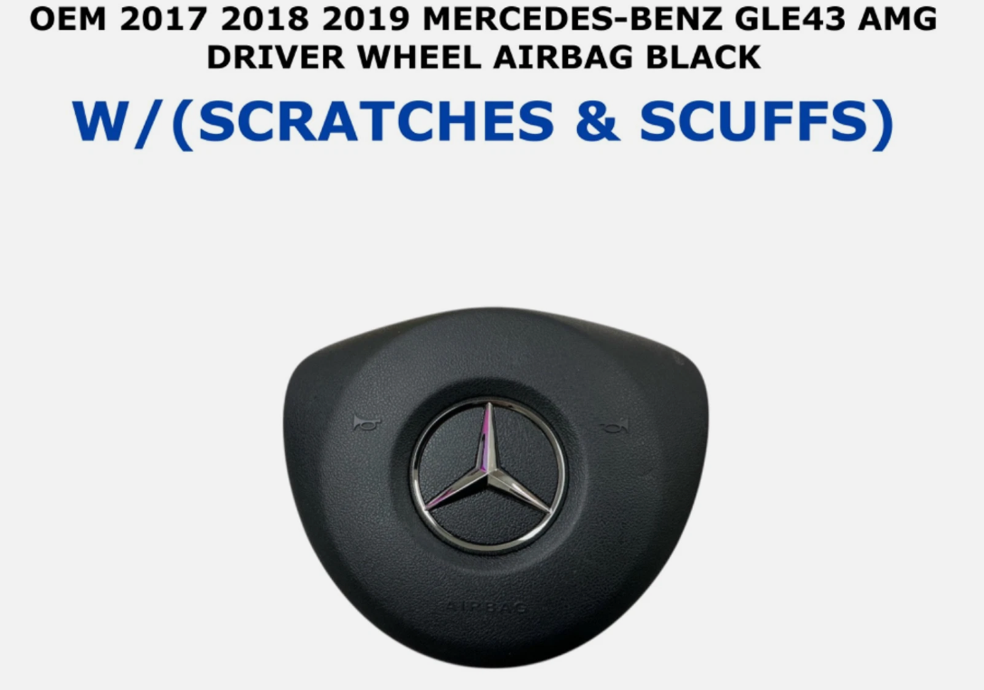 2017-2019 Mercedes-Benz GLE43 AMG Driver Wheel Airbag Black 000‑860‑28‑03‑64‑9116, photo 1