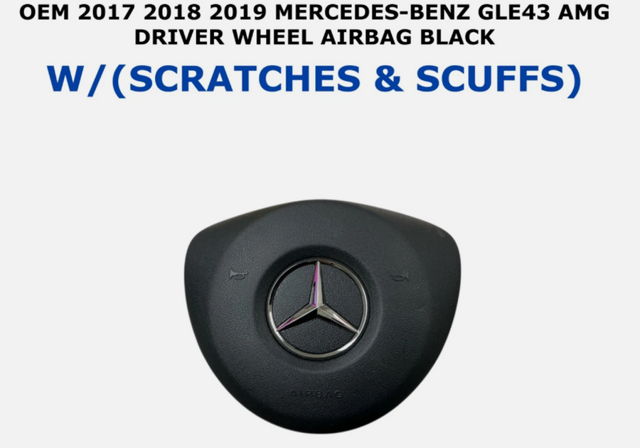 2017-2019 Mercedes-Benz GLE43 AMG Driver Wheel Airbag Black 000‑860‑28‑03‑64‑9116