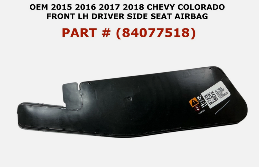 2015-2018 Chevy Colorado Front Left Side Seat Airbag Black 84077518