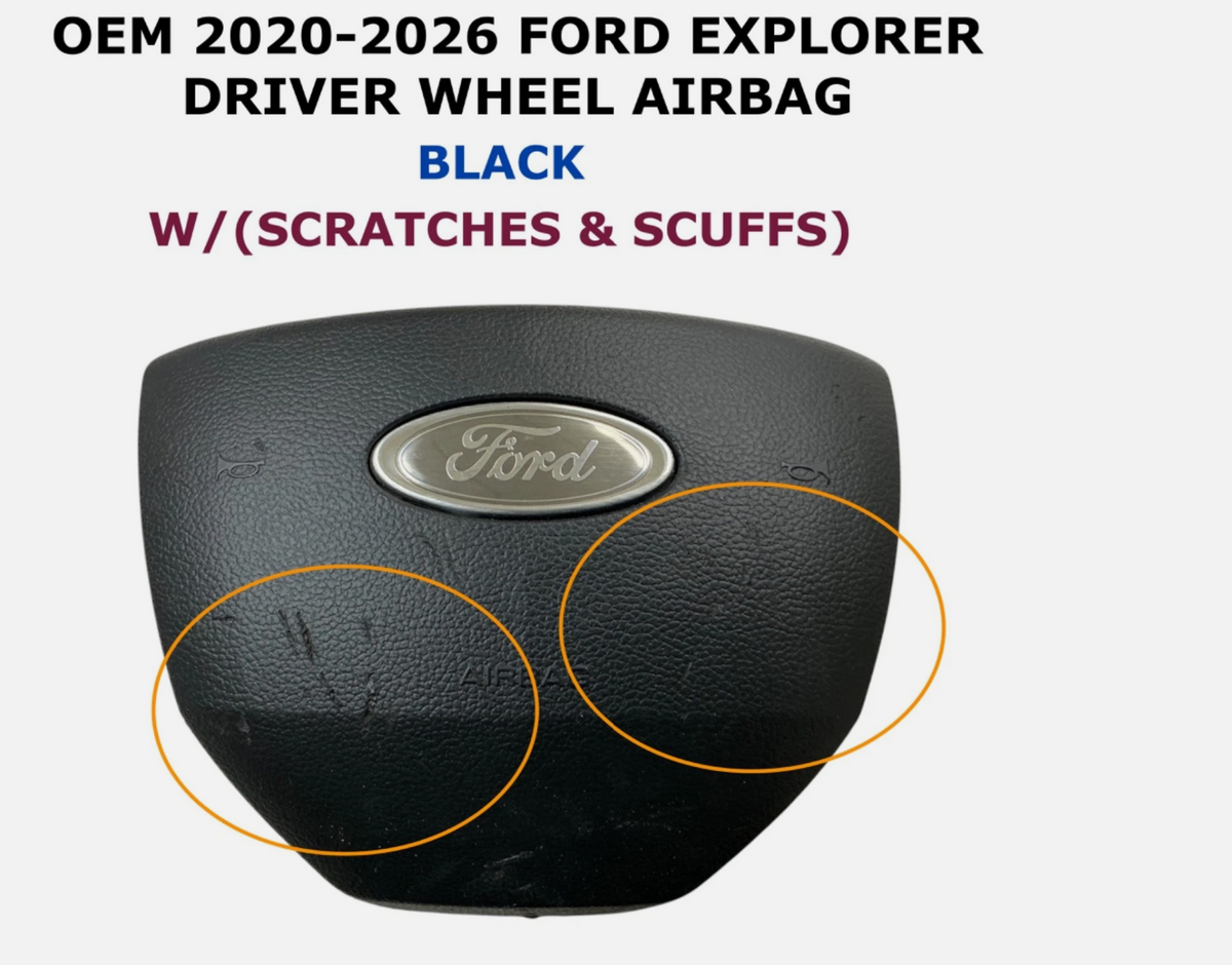 2020-2026 OEM Ford Explorer Driver Wheel Airbag Black LB53-S043B13-BR, photo 1