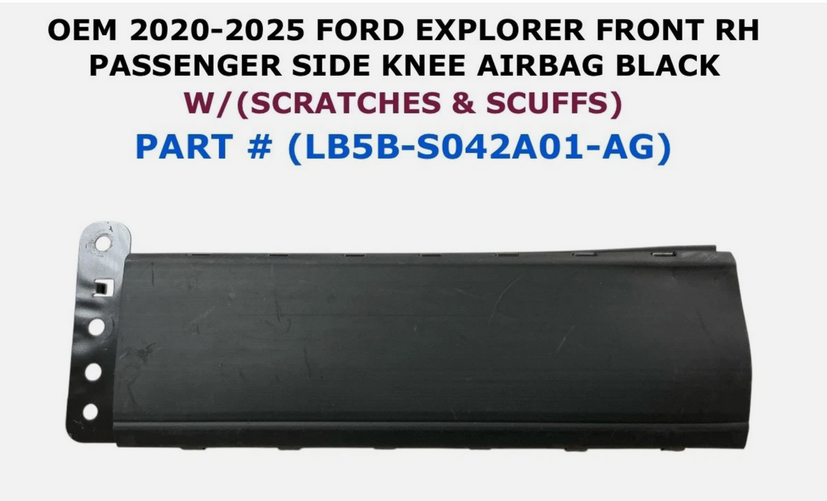 2020-2025 Ford Explorer Right Side Knee Airbag Black LB5B-S042A01-AG, photo 1