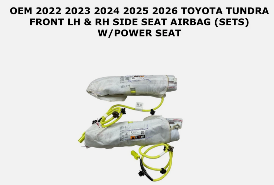 2022-2026 Toyota Tundra Front LH & RH Side Seat Airbag 73910‑0C140 73910‑0C150