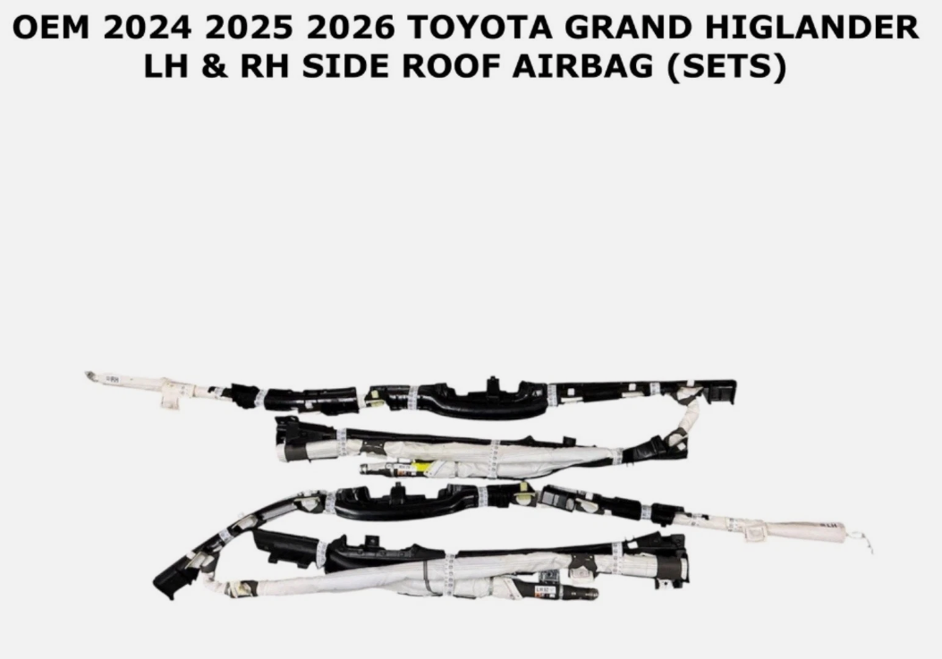 2024-2026 OEM Toyota Grand Highlander LH & RH Side Roof Airbag 62170‑0E170 62180‑0E170, photo 2