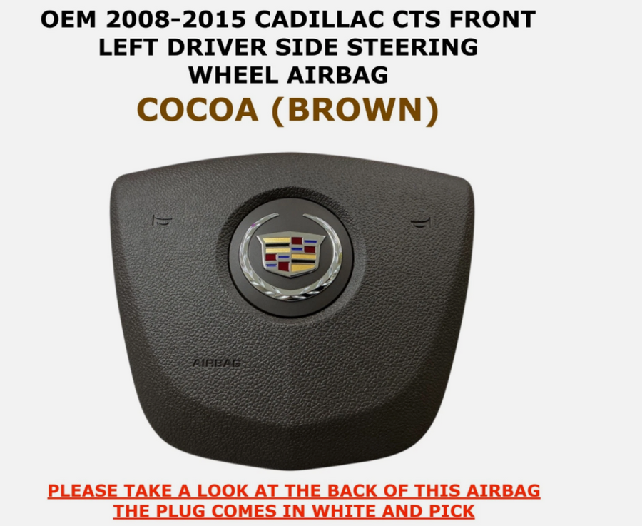 2008-2015 Cadillac CTS Driver Wheel Airbag Brown 84419137