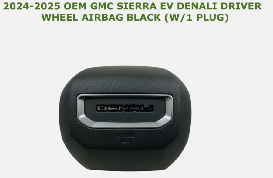 2024-2025 GMC Sierra EV Denali Driver Wheel Airbag Black 85024807