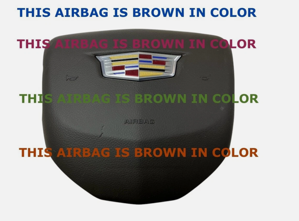 2021-2024 Cadillac Escalade Driver Wheel Airbag Brown 84823460, photo 1